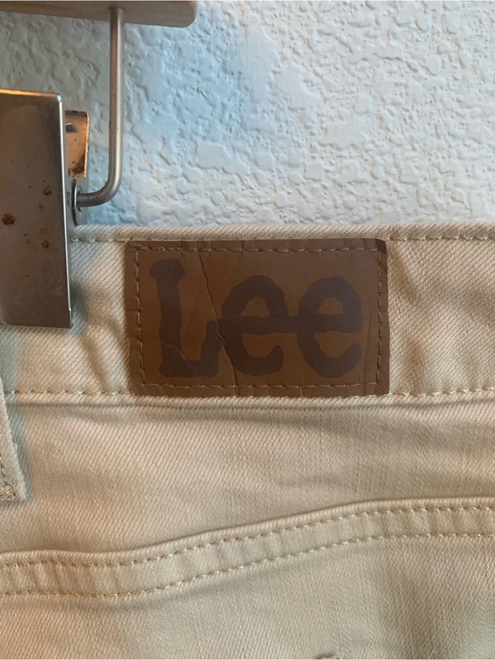 Lee Women’s Beige Flat-Front Shorts